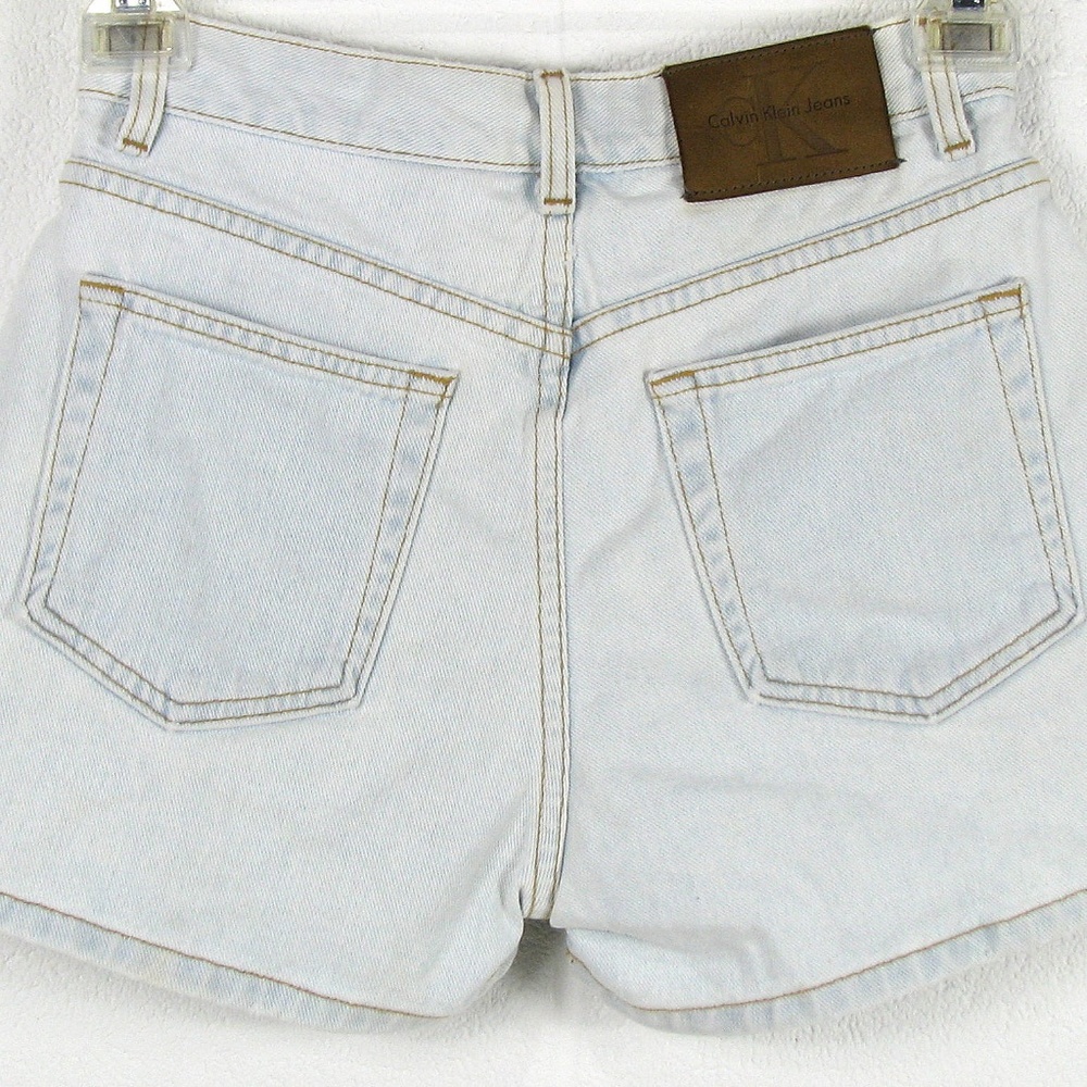 Calvin Klein Light Wash High Rise Jean Shorts